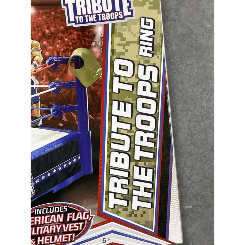 Mattel WWE Tribute To The Troops Ring Spring Loaded Wrestling