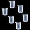 6 Pcs Small Measuring Jug 100ml Measuring Cups, Transparent Plastic