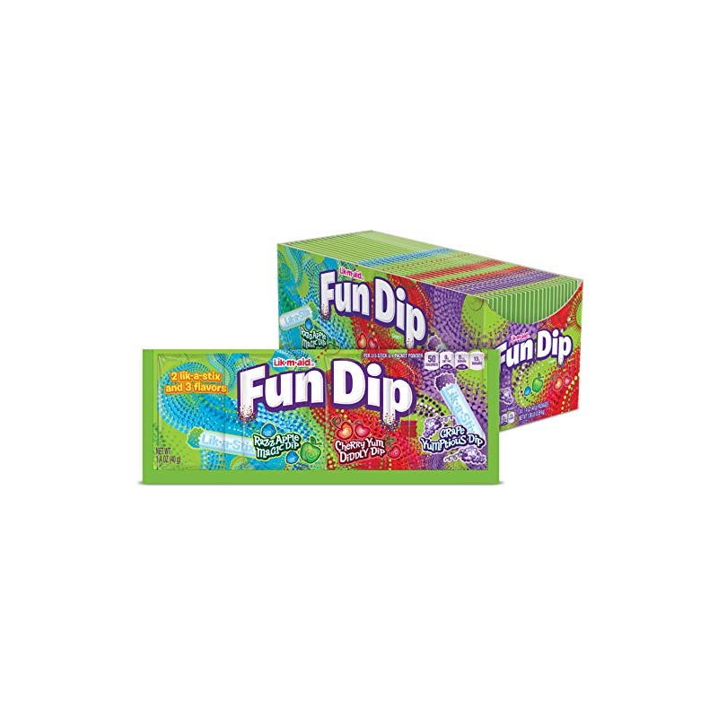 LIK-M-AID Fun Dip Fun Dip, 24Count