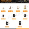 Rustark 670Pcs U Nut Clip Screw and Mixed Auto Retainer