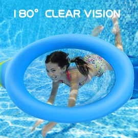 Children's Swimming Goggles, Diving Goggles for Boys and Girls, Anti-UV Protection, No Leak, Anti-Fog, Waterproof Swimming Goggles Set with Ear Plugs and Nose Clip