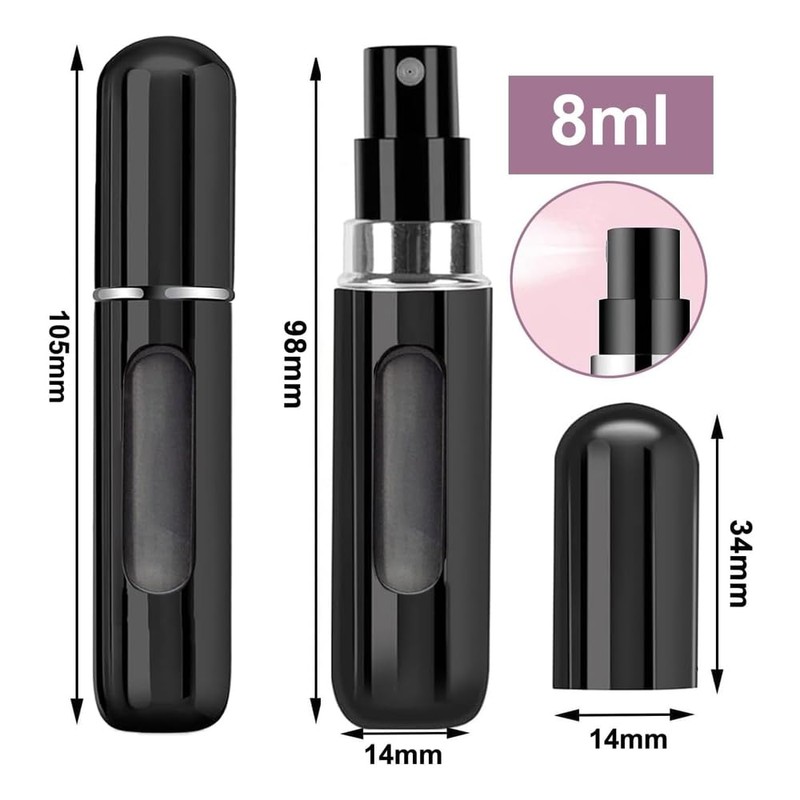 4PCS Travel Perfume Atomizer Refillable - Travel Size Perfume Refill