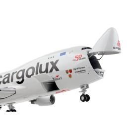 DCD Boeing 747-400F Commercial Aircraft Cargolux 1/200 Diecast Model Gray Red Gemini 200 Interactive Series Model Number Plane