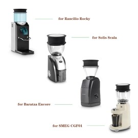 CAFEMASY Single Dose Hopper Bellow Compatible with Baratza Encore ESP Rancilio Rocky Grinder Bean Hopper Cover Lid Air Blower Pump Coffee Grinder Cleaning Tools