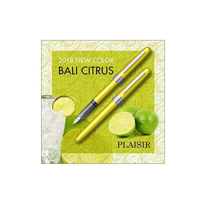 Platinum Fountain Pen Plaisir Bali Citrus Medium Point (M)