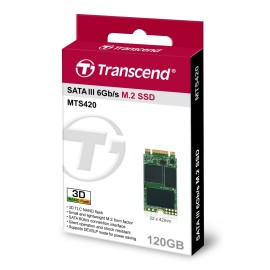 Transcend 120GB M.2 SATA III 6Gb/s SSD MTS420 3D TLC Flash 42mm TS120GMTS420S