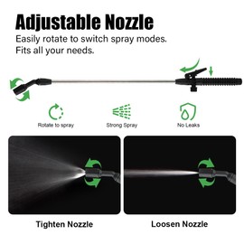 BTPLASTIK 1.32 Gallon Garden Pump Sprayer, 5L Pump Pressure Sprayer Bottle with Adjustable Nozzle, Pressurized Water Spray in Lawn and Garden, Water Sprayer for Plants, Spraying Plants, Weed Sprayer