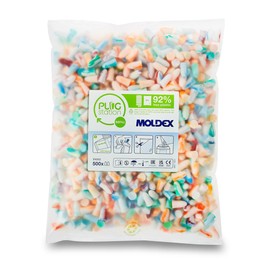 Moldex 786001 Spark Plugs SNR 35dB Disposable PU Foam Ear Plug Refill Pack 500 Pairs