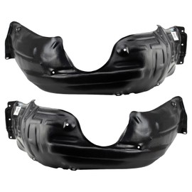 TRQ Front Inner Fender Liner Set Compatible with 2005-2010 Toyota Avalon TO1250112 TO1251112