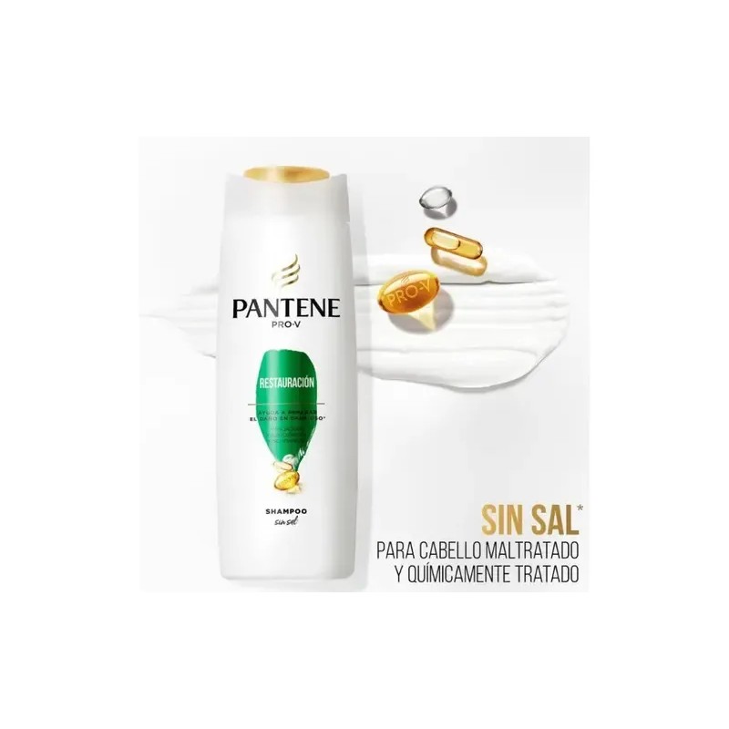 Shampoo Pantene Restauración 200 Ml - Formato De Cartera