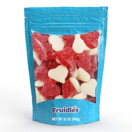 Valentine's Day Gummi Candy, Allergy Friendly, Non-GMO, No Artificial Sweeteners Gummy (Sanded Gummi Hearts, 2 Pounds)