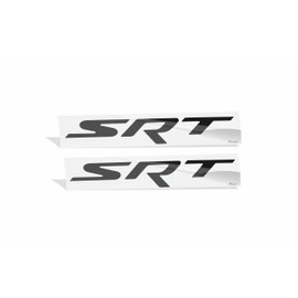 Reflective Concepts - SRT Front and Rear Badge Overlay Decal Stickers - Fits 2018-2023 Durango SRT - (Color: Flat Black)