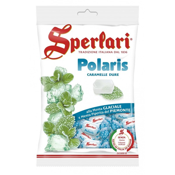 Sperlari Polaris Hard Candy Bag, Individually Wrapped Italian Sweets, 200 gr / 7.05 Ounce Bag (1-Pack)