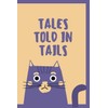  Tales Told in Tails Notebook: Whimsical Purple Cat Reading Journal, Gift for Kitten Lovers
