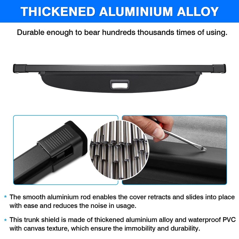 Powerty Cargo Cover for Kia EV6 2022-2025 2026 Trunk Cover