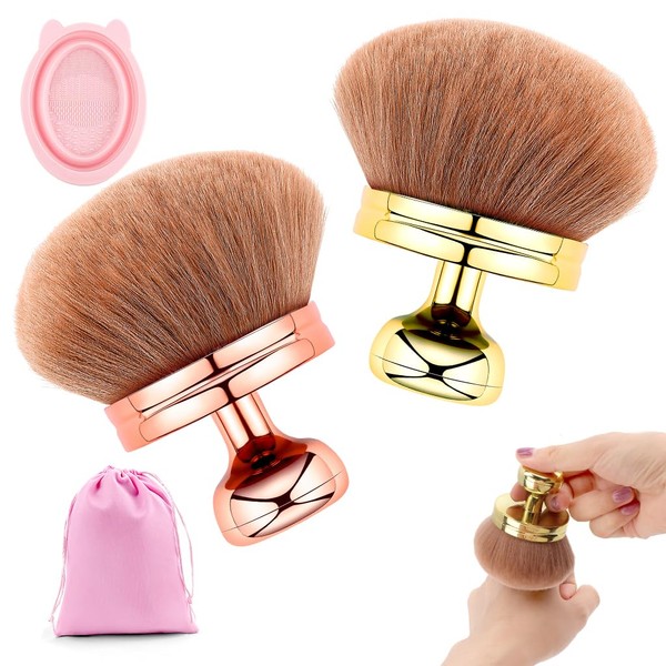 FIDWALL Extra Large Body Brush 2 Pack (Gold & Rose