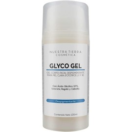 Gel Despigmentante de Ácido Glicólico para Piel Clara. Orgánico. -100ml-