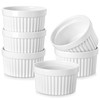MALACASA Ramekins 12 oz Oven Safe, Porcelain Creme Brulee Ramekins