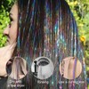 Hair Tinsel Glitter Hair, 1200 Strands 47 Inches Mixed Colours