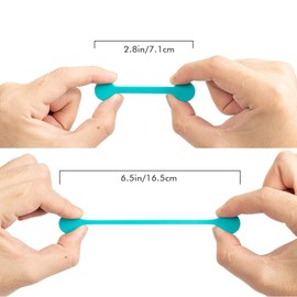 Xuuza Magnetic Ties For Cords, Cute Cord Ties Candy Color Twist Ties Cable Organizers For USB Charging Wires, Earphone, Video Game Cables, Storage Or Travel (10-Pack)