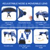YOCTOSUN Magnifying Glasses with Light, Hands Free Headband Magnifier with