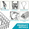 CHGANG Stainless Steel Clothes Drying Hanger with 40 Clips