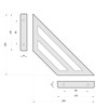 Sossai Set of 2 GSHR Truss Shelf Brackets, 200 x