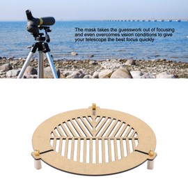 Cuifati Telescopic Focusing Bahtinov Mask, Acrylic Herringbone Focusing Plate 100-140mm for Astrophotography with the Brass Screws Inside or Outside the Extension Tube