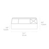 BIGSO ELISA Desk Organiser with 4 Compartments - Organiser System