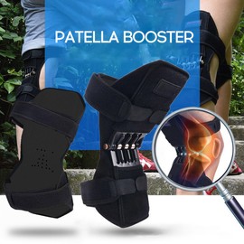 Knee Booster Joint Support Knee Pads Patella Knee Strap Tibial Booster Powerful Rebound Spring Force for Gym Running Walking Mountain Climbing