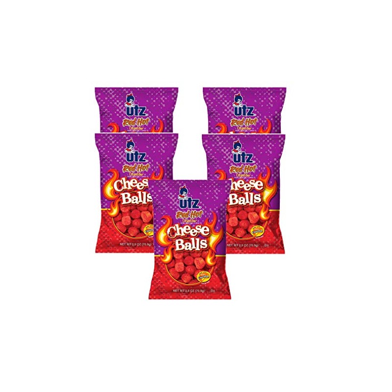 Utz Red Hot Cheese Balls | 2.5 oz | Pack