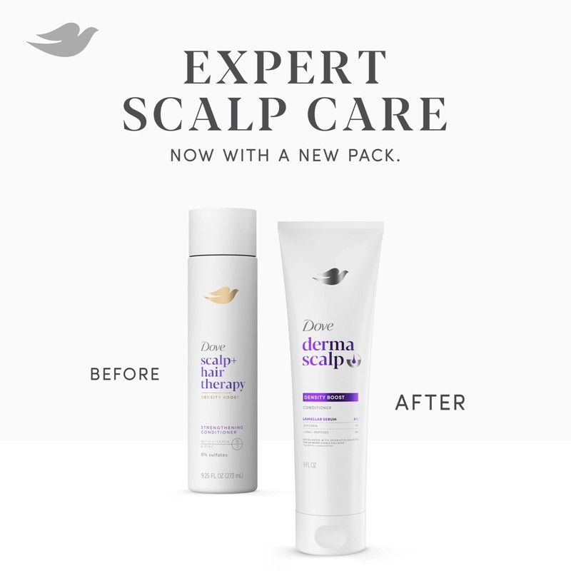 Dove Derma Scalp Conditioner 1ct Density Boost 4X More Visible