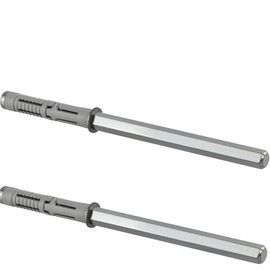 Gedotec Shelf Support Invisible Shelf Support – Pack of 2 Shelf Brackets | Titanium Heavy | Wall Shelf Holder | Load Capacity 35 kg per Pair | Steel Shelf Support for Wall Mounting | Heavy-Duty Shelf