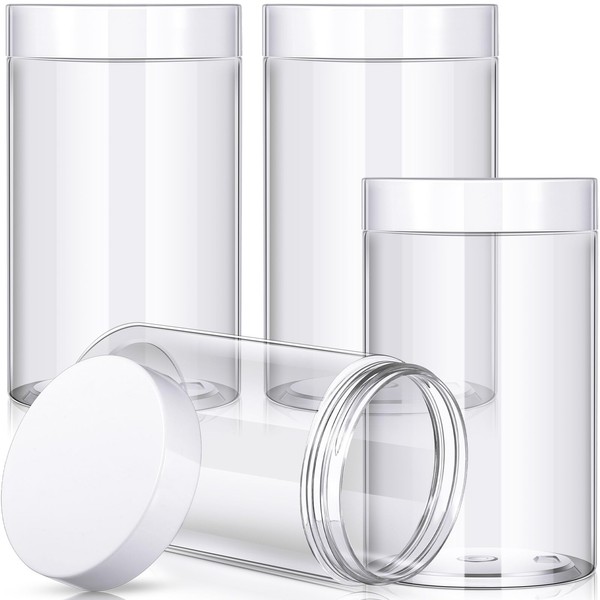 Patelai Patelai 4 Pieces Round Wide-mouth Leak Proof Plastic Container