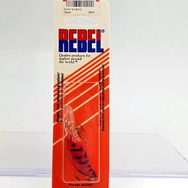 Rebel Vtg 1995 Rebel Deep Teeny R D9245 Red Crawdad Orange Belly Crankbait Lure 5 Feet