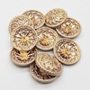 10Pcs 20mm Three-dimensional Pattern Hand-sewn Buttons for Blazers, Uniforms, Jackets