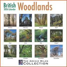 ALLTRADE Calendar 2026 British Woodlands Premium Large 2026 Calendar UK Holidays MADE IN BRITAIN® with Solar Energy on FSC® Paper Photos by ARCHIE MILES Supports Tree Planting Great Gift