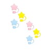 6pc colorful random Silicone Cute Star Straw Topper,Splash Proof,Reusable Straw