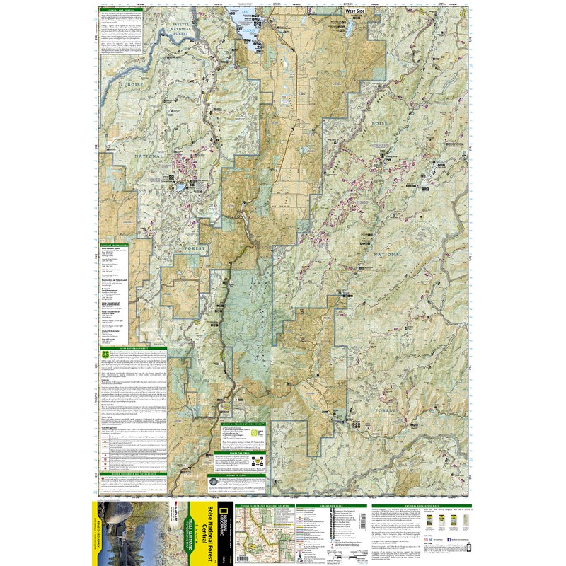 Boise National Forest Central Map