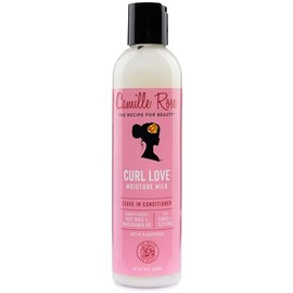 Camille Rose  Curl Love Moisture Milk  Leave-In Conditioner for Curly Hair - Hydrates, Reduces Frizz, Repairs Damaged Hair - Vanilla, 8 Fl Oz