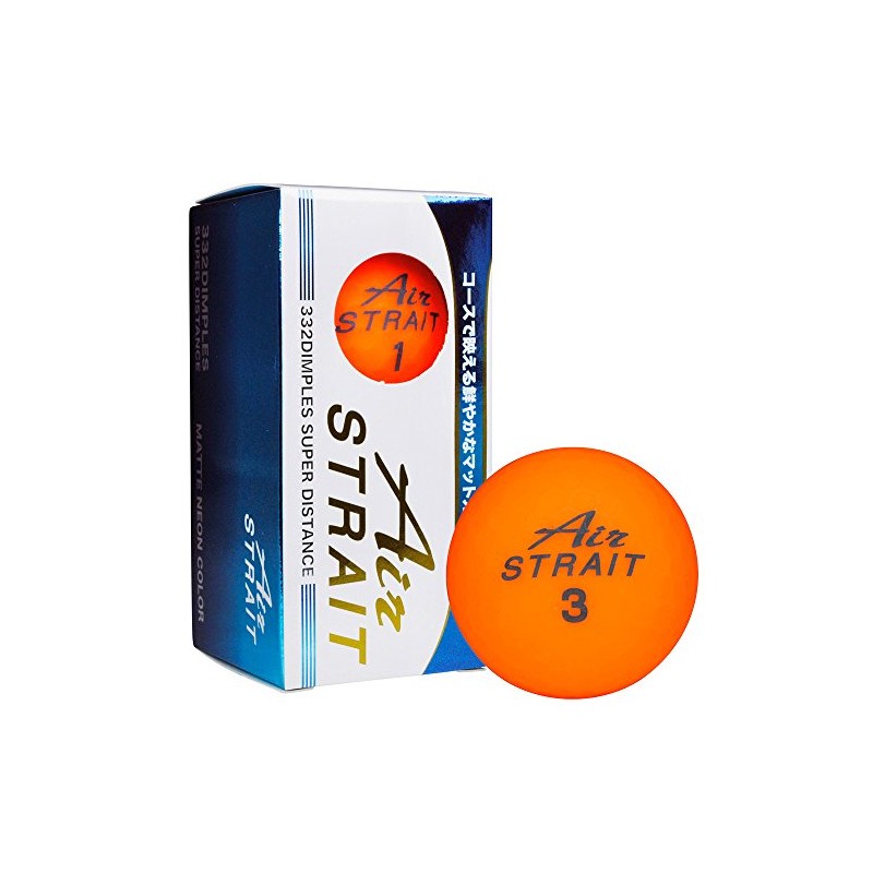 LEZAX ASBA-7759 Air STRAIT Golf Balls, Matte Color Balls, Pack