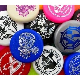 Little Flyer Misprint Disc Golf Mini Marker 12-Pack - 3.75" Spyral [Colors and Stamp Artwork Will Vary]