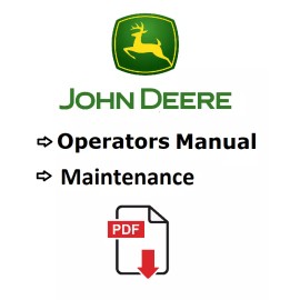 John Deere MX8 MX10 Rotary Cutters Operators Owners Manual USB
