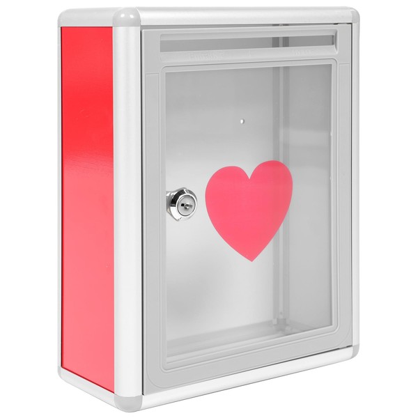Operitacx File Holder Transparent Donation Box Suggestion Box Wall Mounted