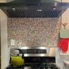 Hominter Colorful Ceramic Mosaic Mini Square Glossy Porcelain Tile for