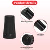 Daryunk 4Pcs Hiking Poles Rubber Buffer, Non-Slip Replacement Rubber Buffer