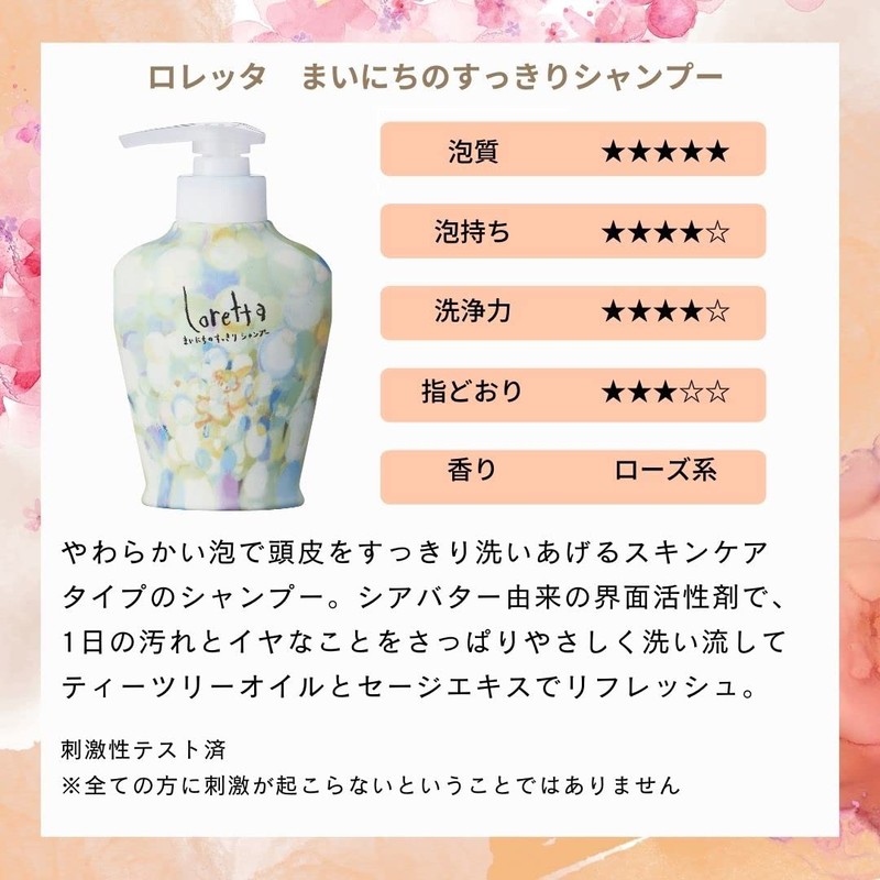 【モルトベーネ ロレッタ】まいにちのすっきりシャンプー 600ml