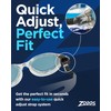 Zoggs Panorama Swim Goggles with Tinted Lenses (Blue/Tint Blue) Anti-Fog,