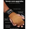 Leather Weight Lifting Gloves Wrist Straps for Weightlifting, Adjustable Weight