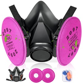 vvuvnem Respirator Mask with 2097 Filters, Reusable Respirator Mask for Resin, Chemical, Spraying Paint, Cleaning, Spraying, etc